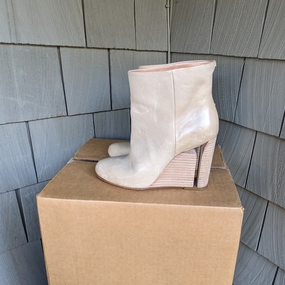 Maison Martin Margiela Cut-Out Wedge Boots Booties Wooden Stiletto Cut-out 38 - Picture 5 of 7